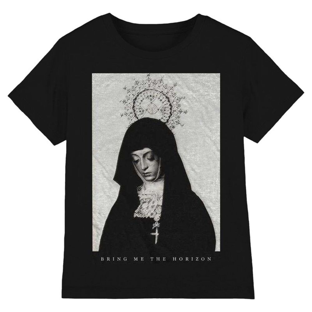 Bring Me The Horizon Unisex Adult Nun Cotton T-Shirt / Black